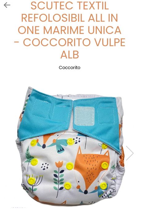 Scutec textil refolosibil cocorito
