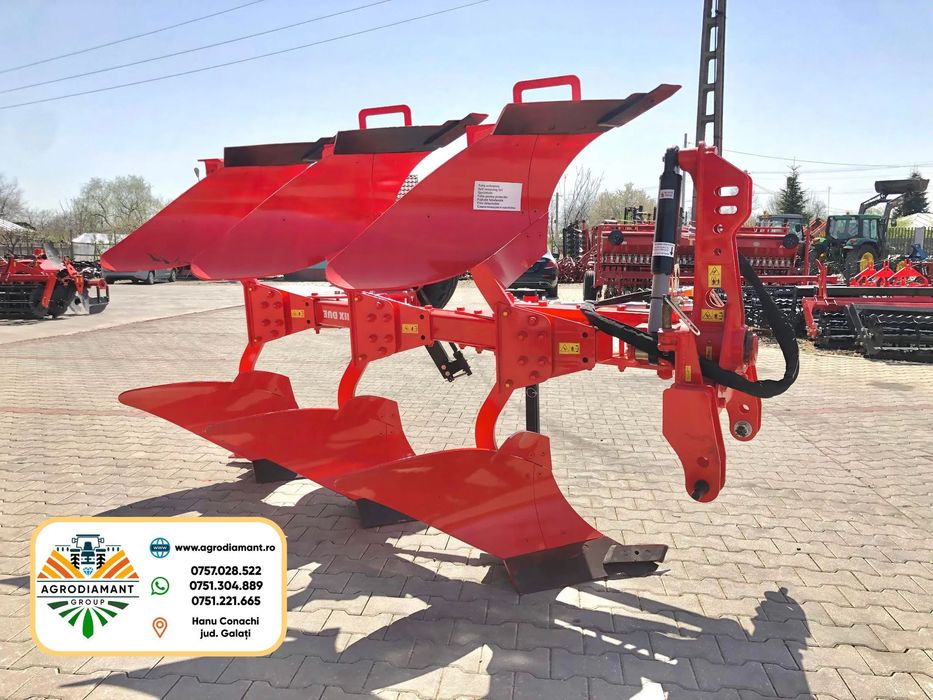 Akpil MIX DUE 3 si 4 secții - plug reversibil roata de copiere a terenului, cormana plina, utilaj nou