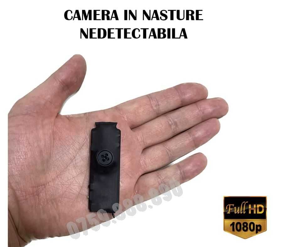 Camera Video in Nasture cu Casca de Copiat Fara Telefon - Casti Copiat