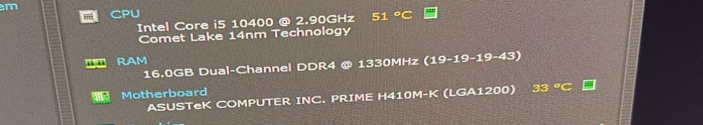 Kit pc placa de baza + intel i5 10400f + gtx 1050 ti + 2 hdd 500gb