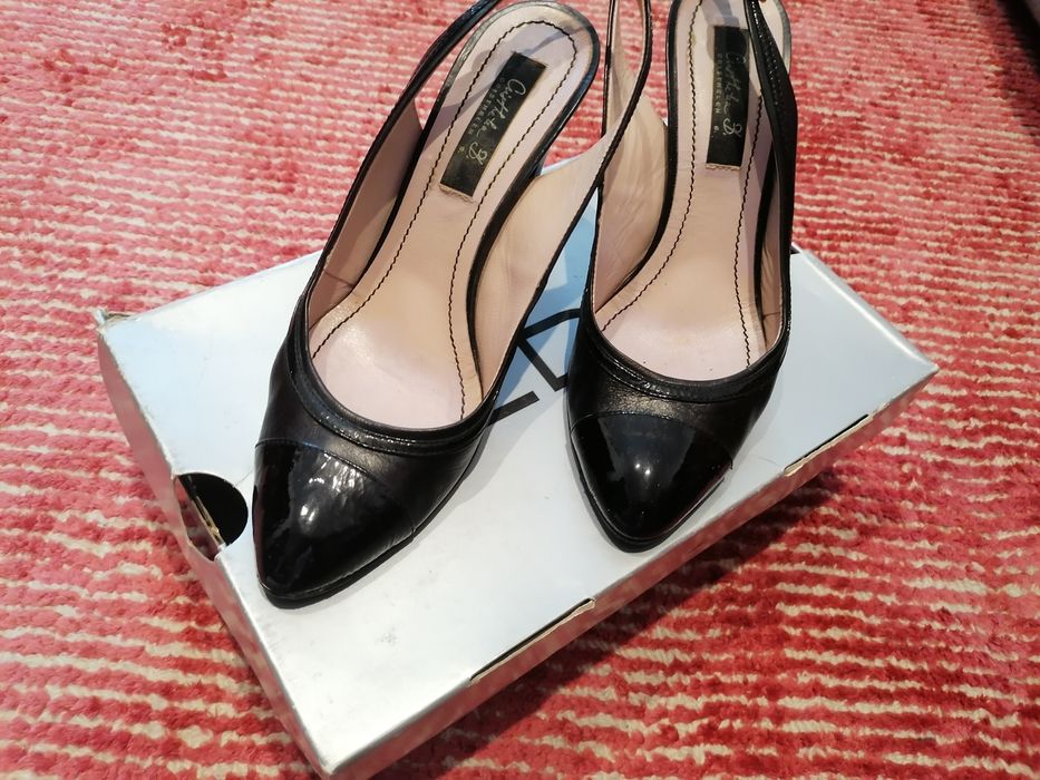 Pantofi de dama cu toc din piele Cristhelen B marime 38