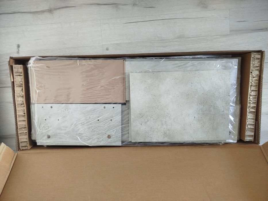 Стенен рафт с чекмедже и нощни шкафчета