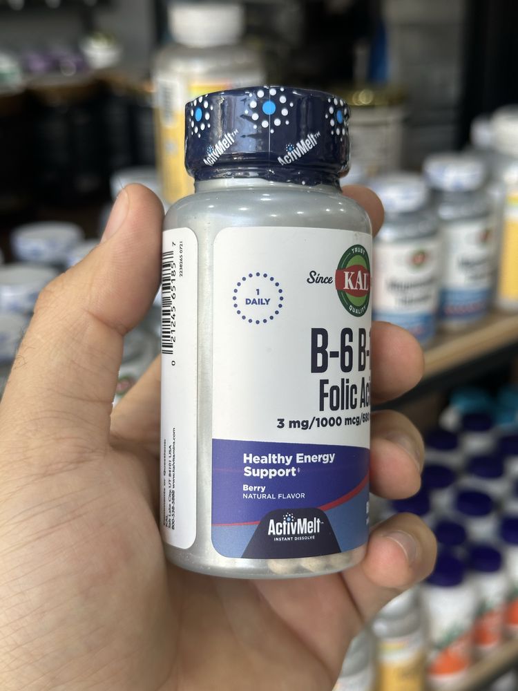Kal B-6 B-12 Folic Acid 60 таблеток