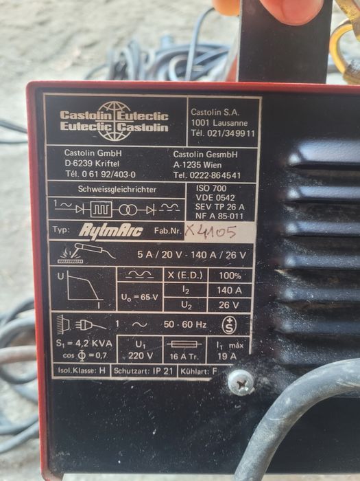 Aparat de sudură Castolin Eutectic  E+C RytmArc