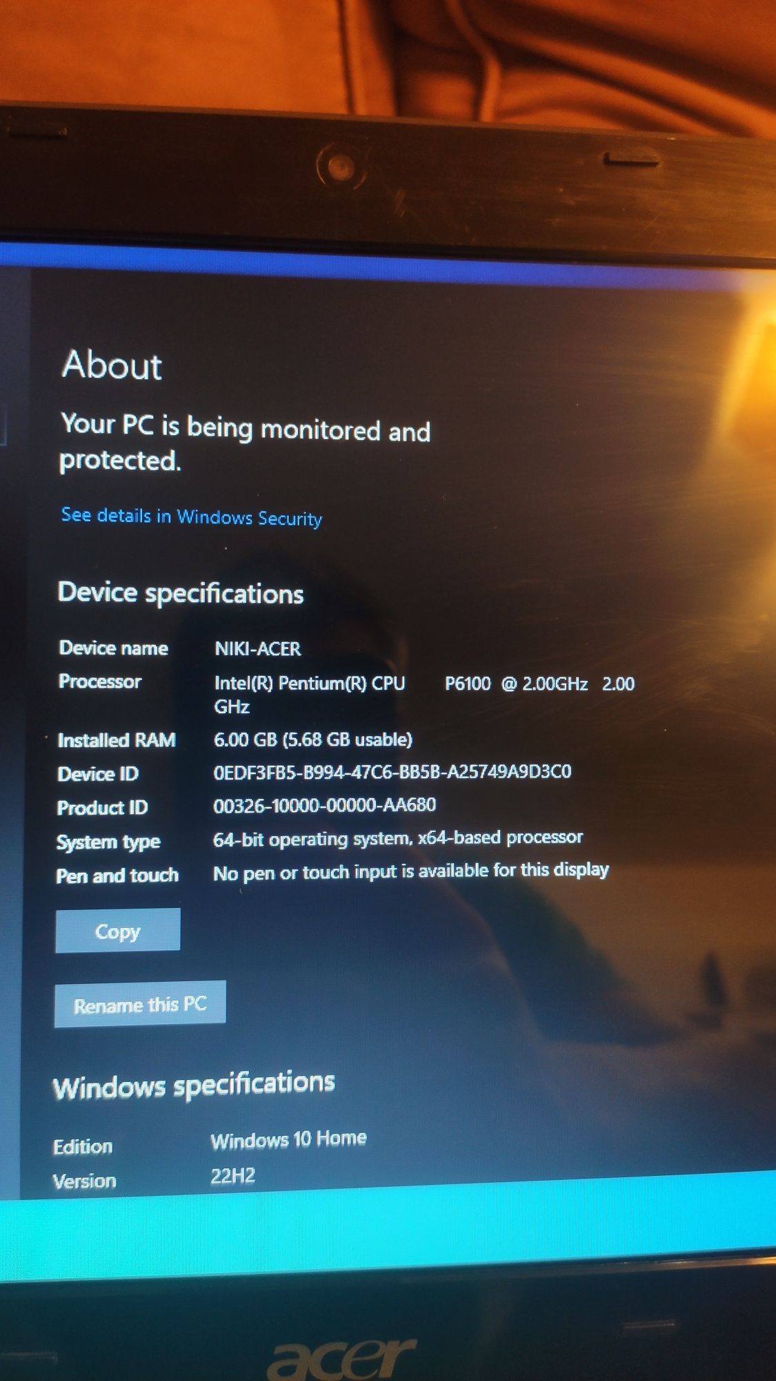 Лаптоп Acer Aspire 4738Z