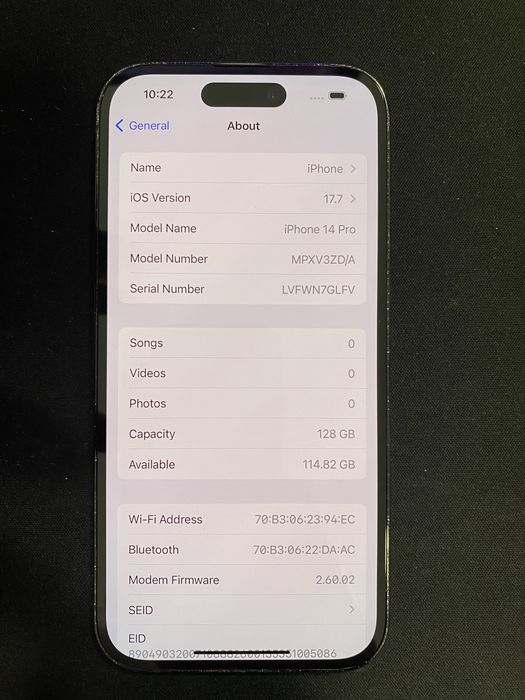 Iphone 14 Pro 128 Gb id-hfb565