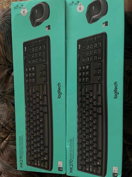 Tastatura si Mouse Logitech MK270, wireless, negru