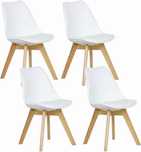 Set 4/6 scaune de sufragerie/dormitor/ piele ecologica + lemn 150lei
