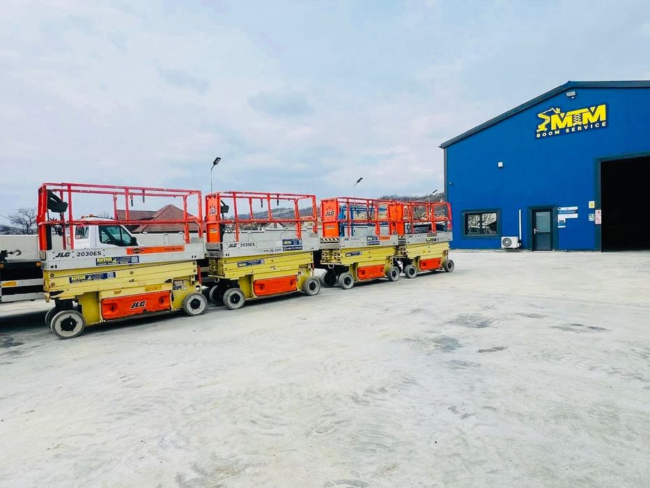 Nacela electrica foarfeca 6-18m de inchiriat | Vâlcea – Sibiu – Brașov