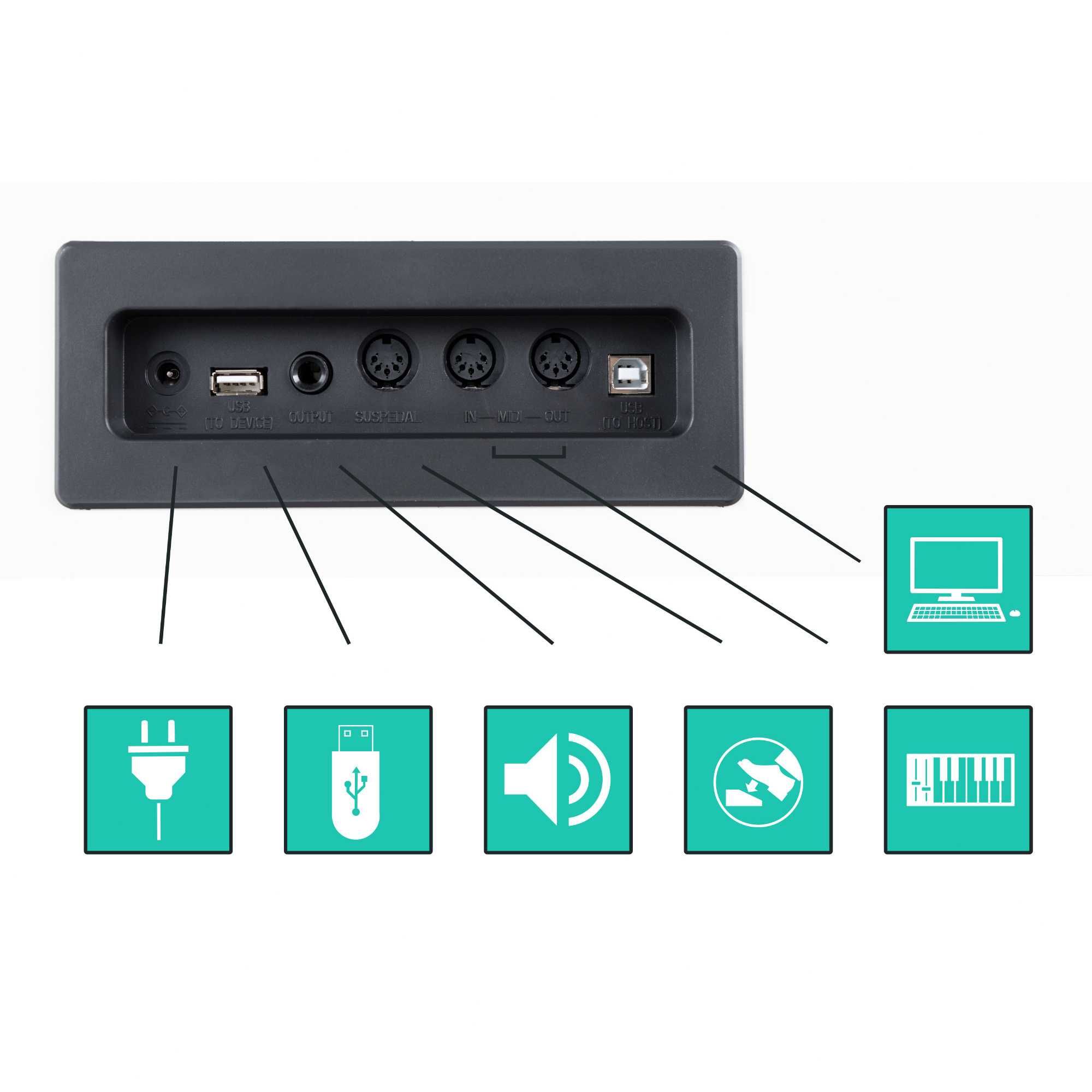 Pian digital FunKey DP-2688A Alb Mat