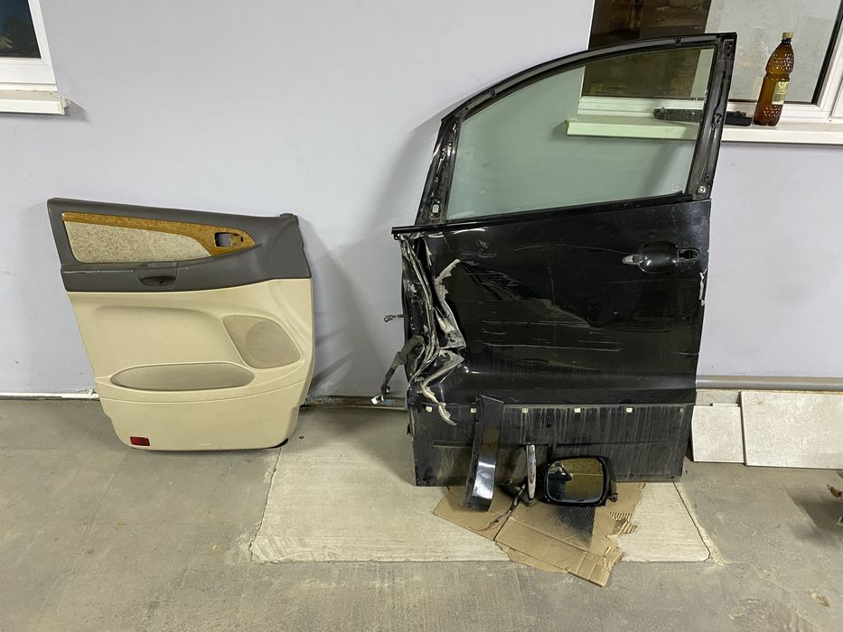 Обшивка двери, стекло, левый зеркало, ручка двери продается.