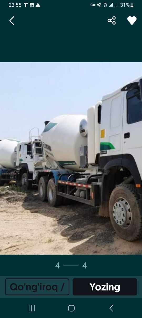 Beton yetkazib berish