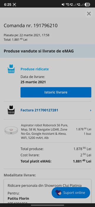 Vand Aspirator robot Roborock S6 Pure