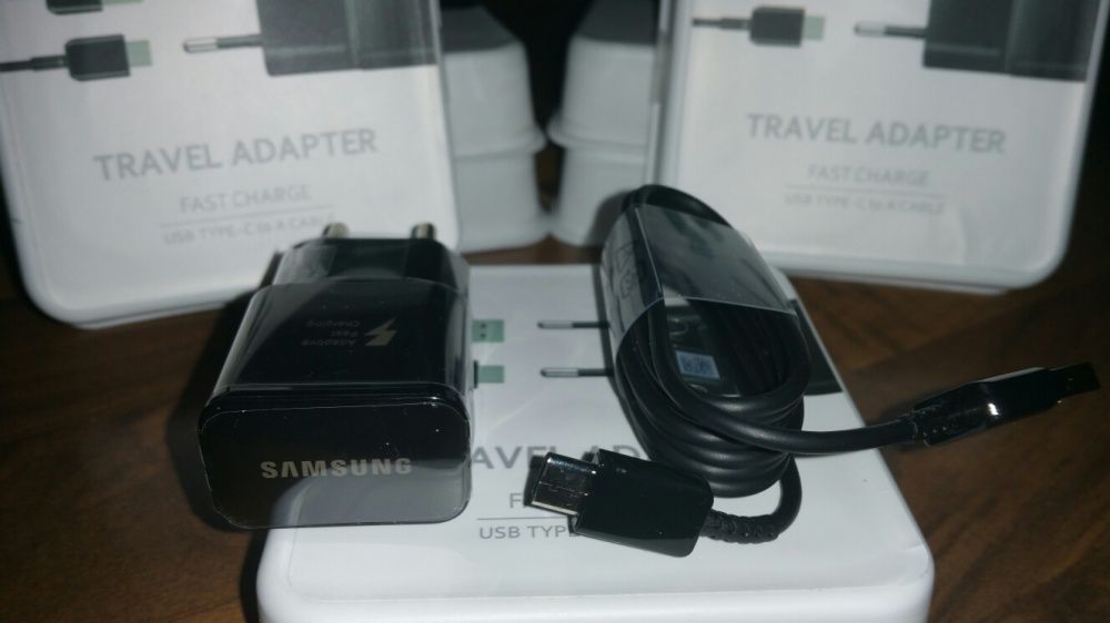 Incarcator original priza+cablu USB C Samsung Fast Charge S8 9 10 Note