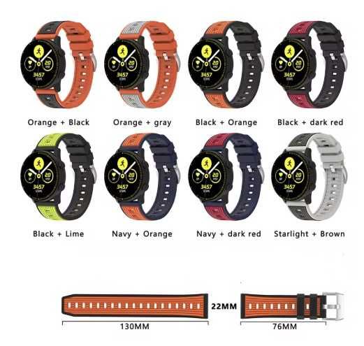 Curea silicon Huawei GT,GT2,GT3,GT4,GT5(46mm) 22mm model nou 2025