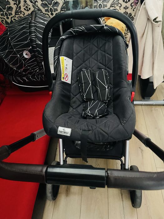 Комбинирана количка Lorelli - Ramona 3в1, Silver Stripe