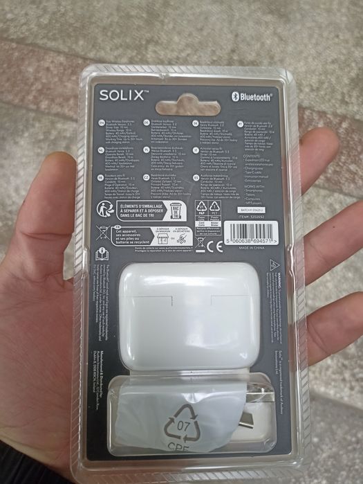 Solix căști wireless led