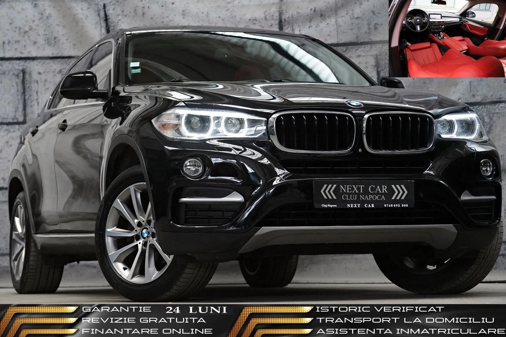 BMW X6 GARANTIE 24 LUNI*RATE*M Paket*4x4*Piele*Trapa*Navi*Head Up*Camera*Led