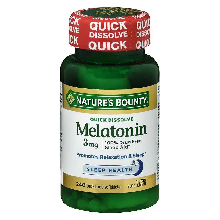 Мелатонин Melatonin 3 Mg, 240 капс Puritan's Pride из Америки