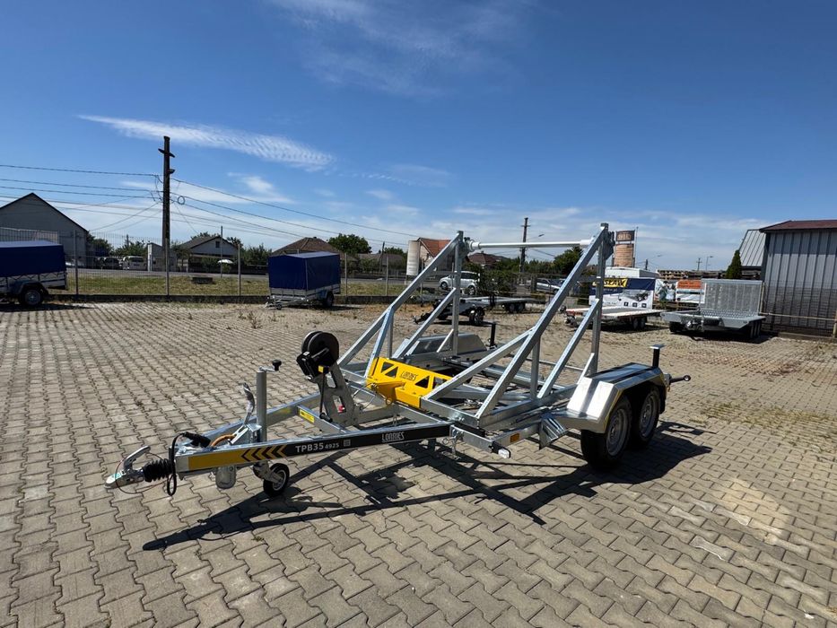 Remorca Lorries transport tambur cablu/teava 2 axe 3,5t  2025 noua