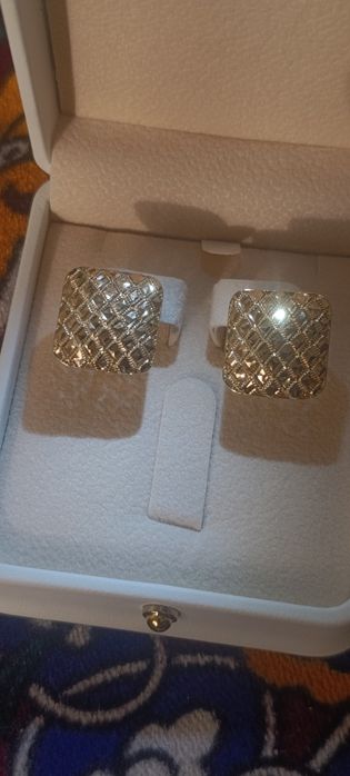 Золотые серьги, проба 585,вес 4,47гр