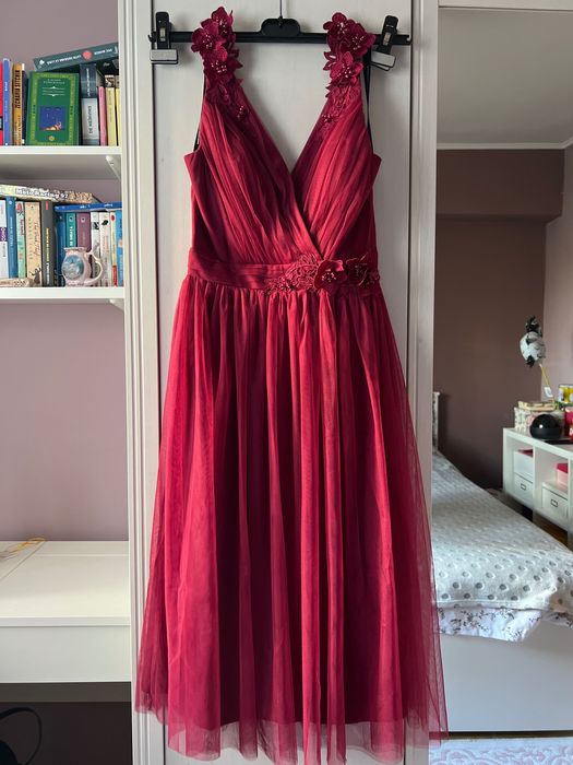 Rochie de seara burgundy