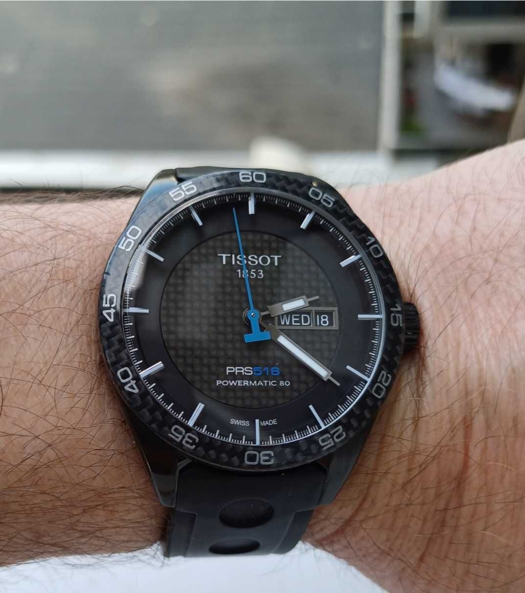Отличен Tissot Prs 516 Powermatic 80 с три каишки, разменям
