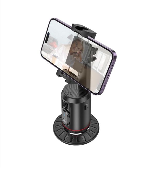 Suport Selfie Auto Rotativ 360 Detectie Fata cu Telecomanda