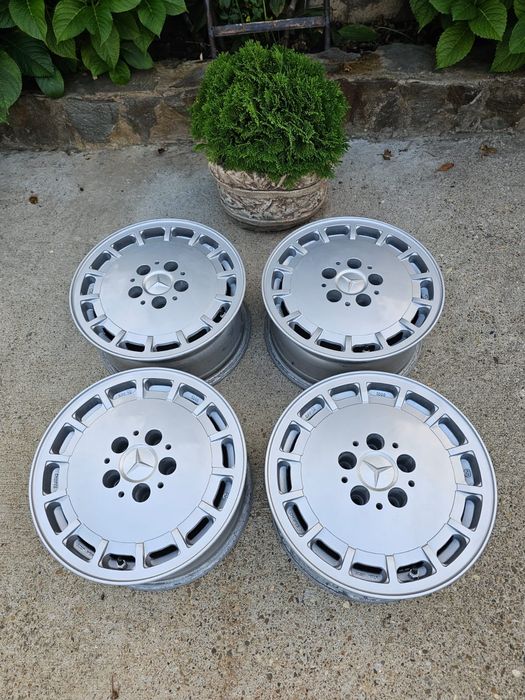 Jante Mercedes, RETRO, R15, GULLIDECKEL. W124, W201, W123