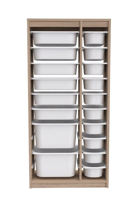 Шкаф за Съхранение с 18 кошници