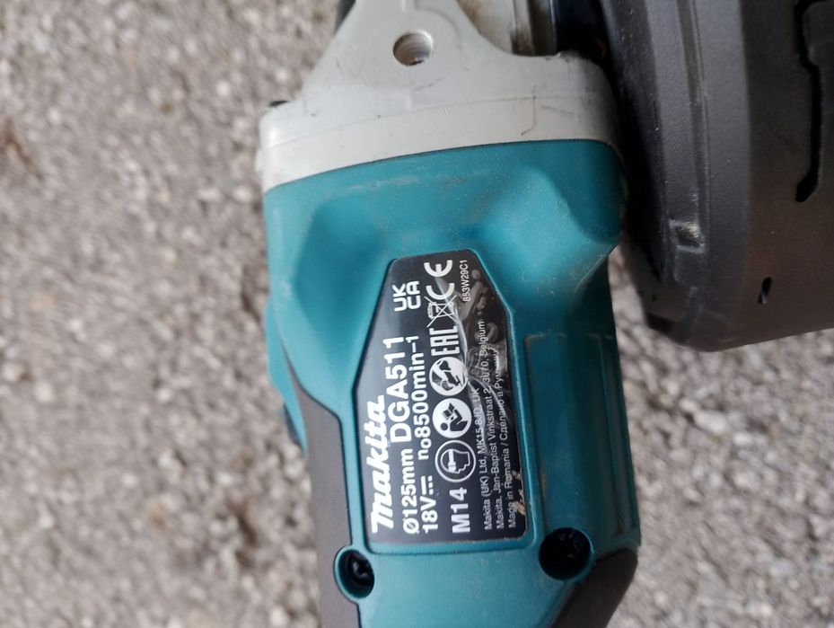 Акумулаторен безчетков ъглошлайф Makita 18волта