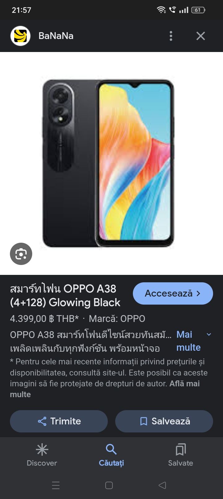 Vând oppo A 38 aproape nou