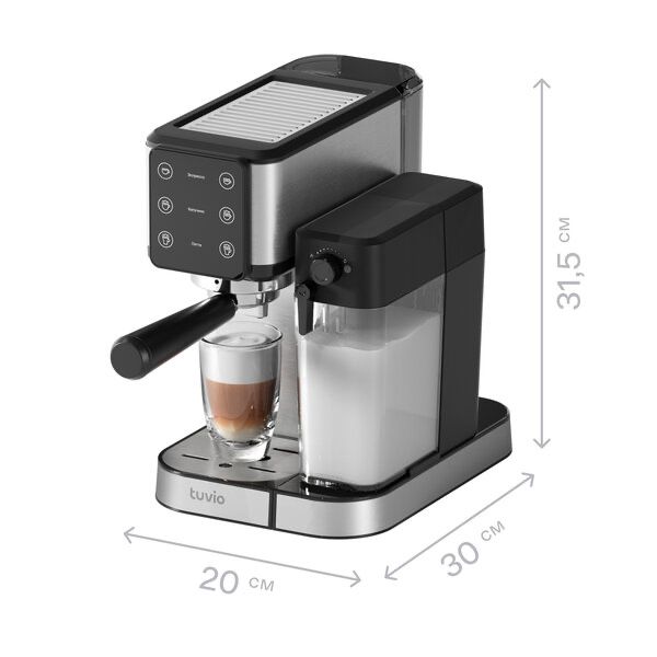 Кофеварка рожковая с автокапучинатором Tuvio TCM04EA,
