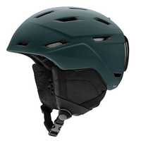 Нова дамска каска-шлем за ски/сноуборд Smith MIRAGE,S,51-55,тъм.зелена