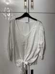 Bluza din matase cu funda in fata