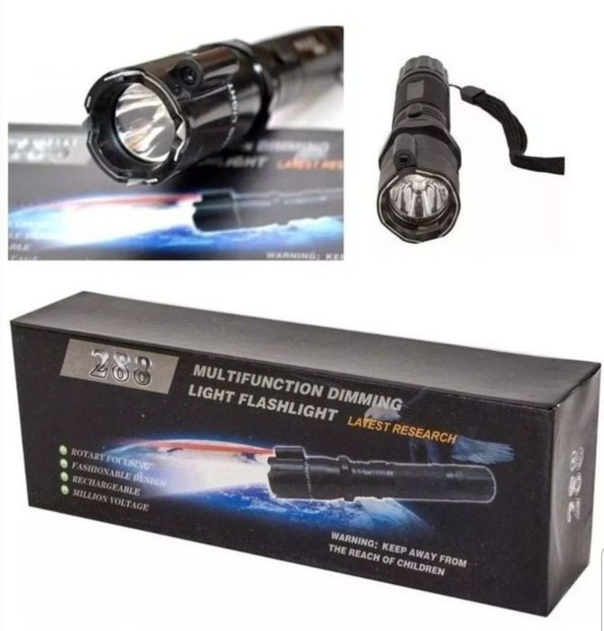 Electroșoc cu lanterna LED, incarcare rapidă pe priza