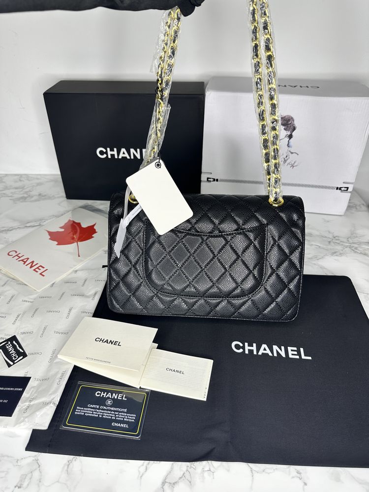 Geanta lux CHANEL piele naturala 100% cutie si saculet cadou