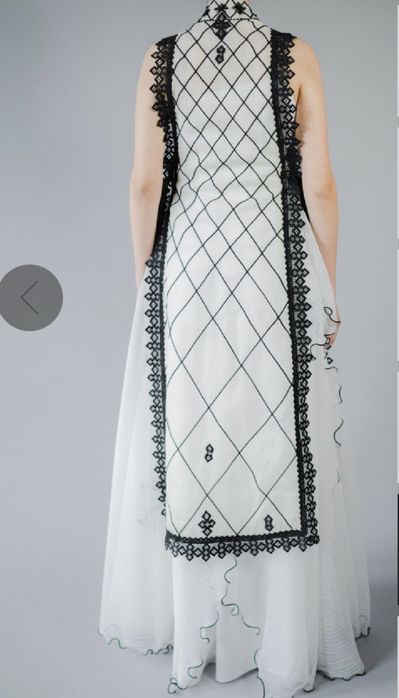 Guler ZESTAL, detasabil, din organza