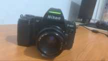 Camera film Nikon f801 + carenar 1.9 + adaptor m42-nikon