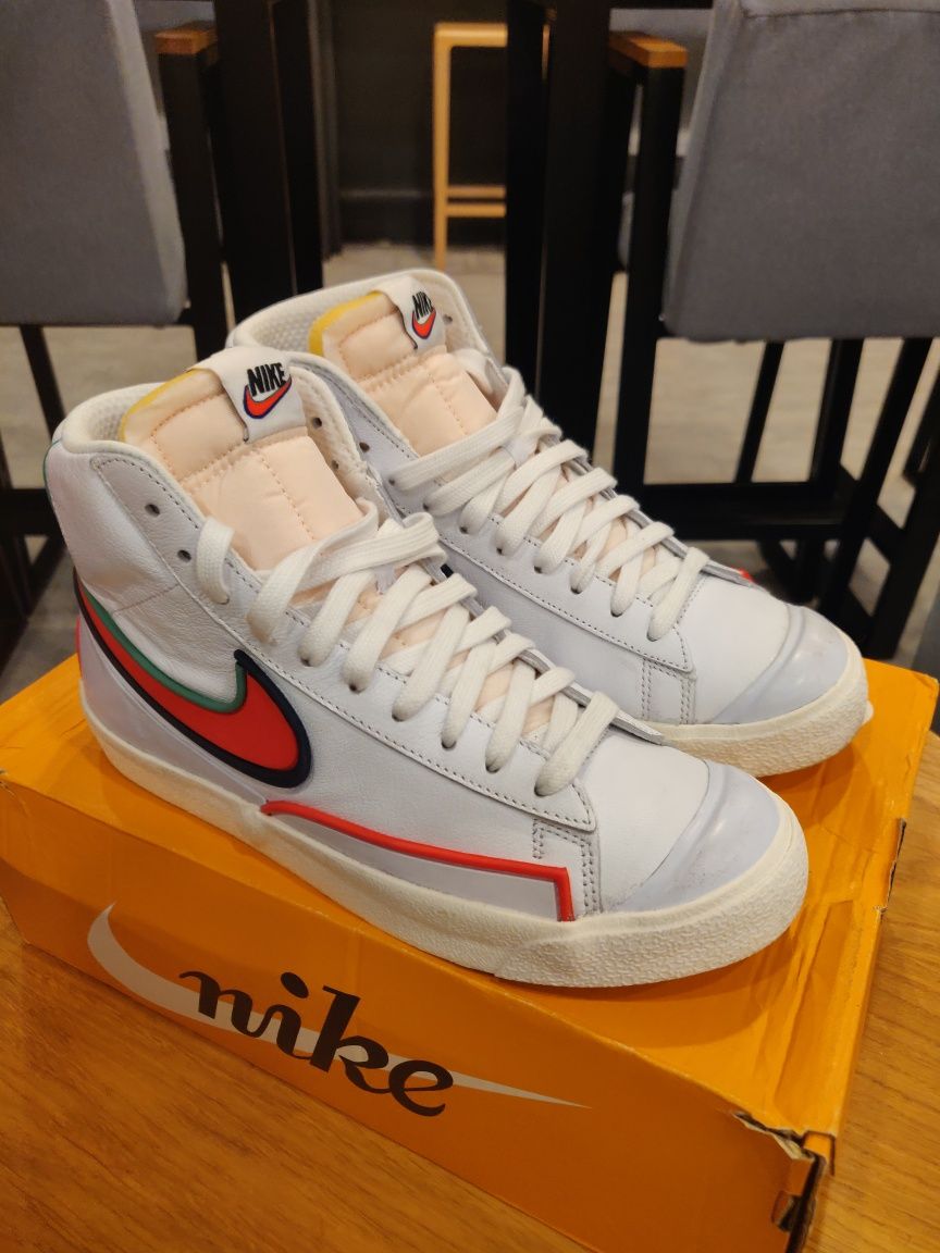 Nike Blazer Mid Infinite White Bright Crimson