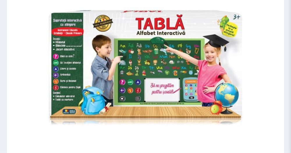 Joc Educativ Tabla cu Alfabet Romanesc - Idea