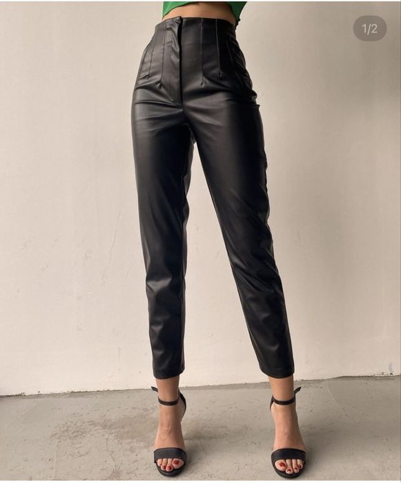 Кожен панталон тип молив