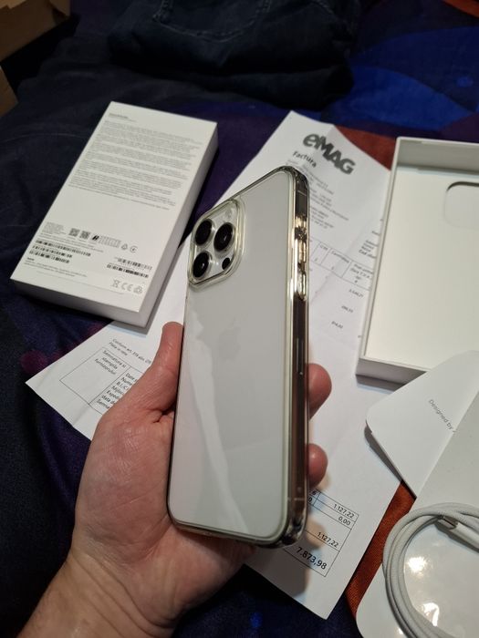 I iphone 15 pro max impecabil in garantie cu factura 08.2027