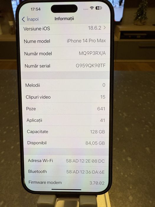 Iphone 14 Pro Max 128 GB Space Black