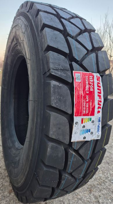 315/80 R22.5, 156L, SUNFULL HF768 20PR, Anvelope tractiune ON/OFF