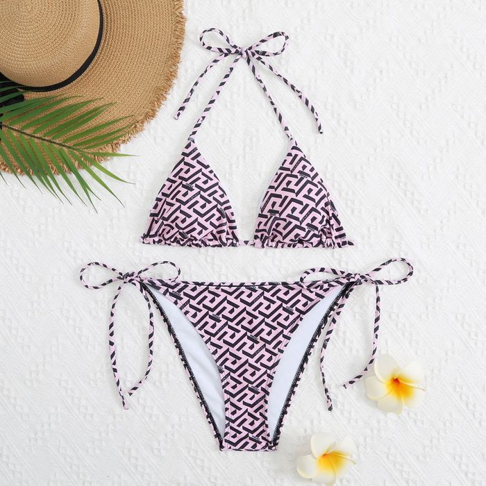 Costum de baie VERSACE roz/mov calitate superioara