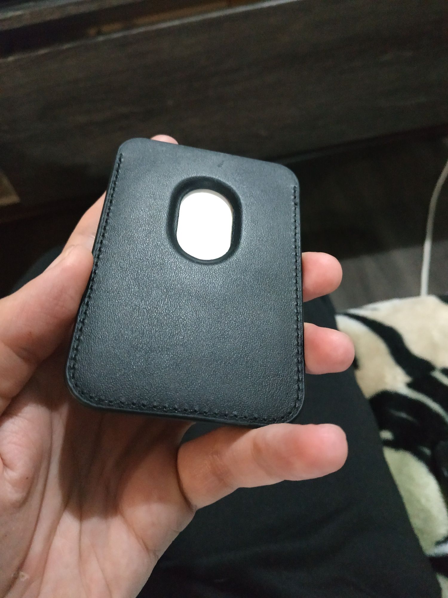 Кожаный кардхолдер для айфона 12 и выше(mag safe)