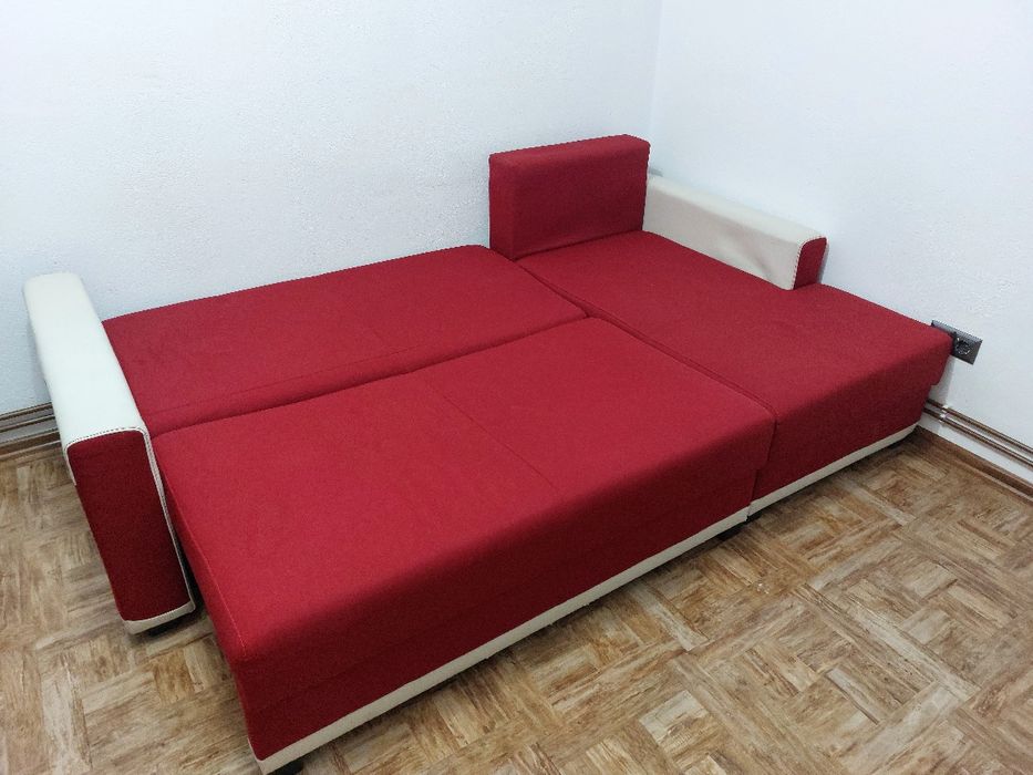 Coltar extensibil dreapta cu ladă 223 x 139 x 85 cm
