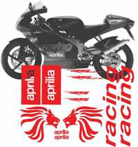 Kit stickere Oracal compatibile Aprilia rs 125 250 cc racing