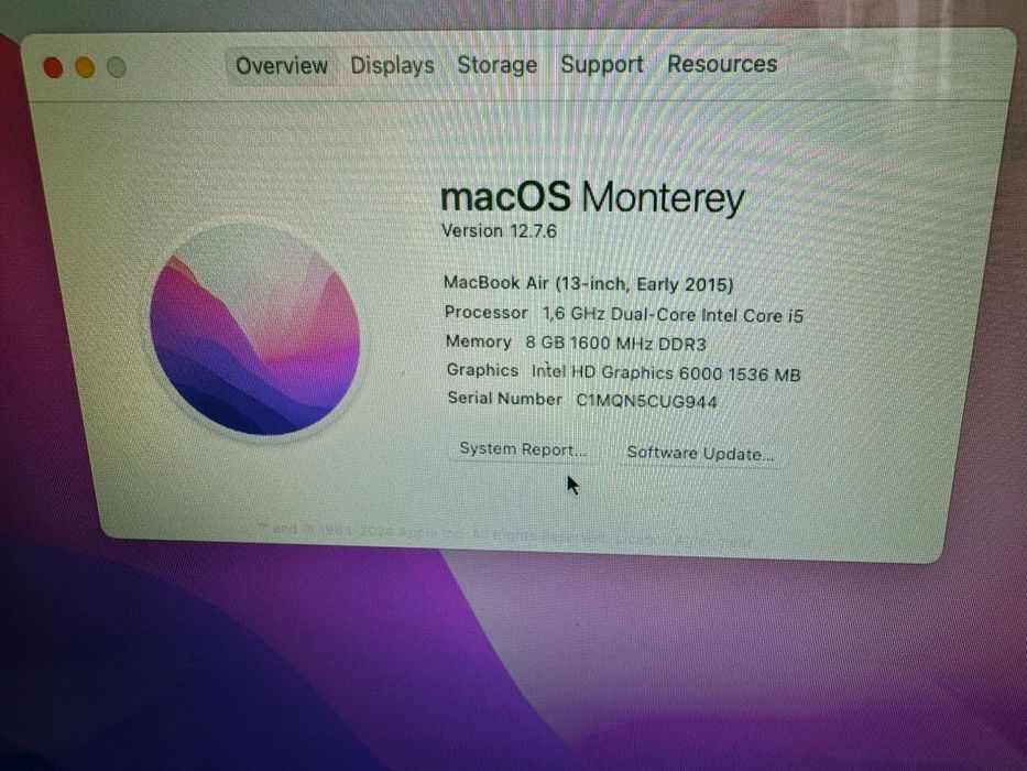 Apple MacBook Air early 2015 (Intel i5) - BATERIE SCHIMBATĂ!!